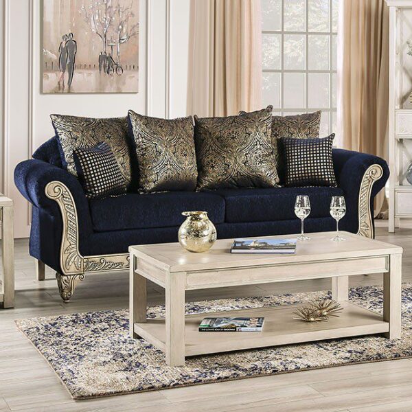 Royal Blue Marinella Sofa SM7744-SF BY Furniture of America 9