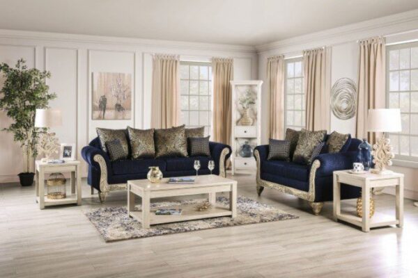 Royal Blue Marinella Sofa SM7744-SF BY Furniture of America 14
