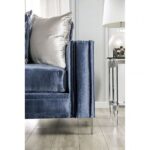 Satin Blue, Silver Jodie Sofa SM2687-SF  BY Furniture of America 22