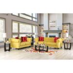 Royal Yellow, Red Eliza Loveseat SM2284-LV BY Furniture of America 20