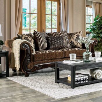 Brown, Dark Walnut Tilde Sofa SM6430-SF  BY Furniture of America
