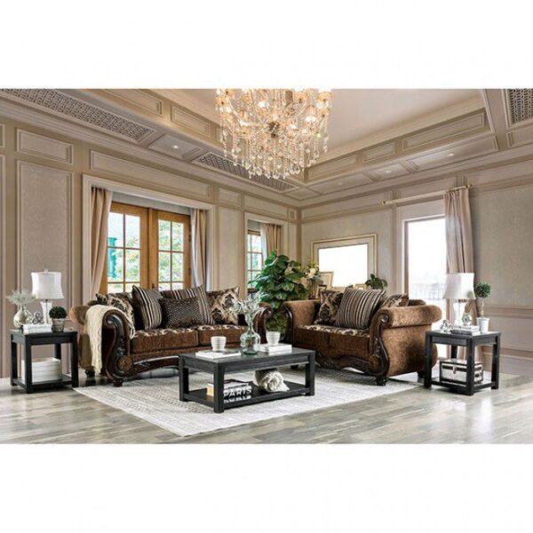 Brown, Dark Walnut Tilde Sofa SM6430-SF  BY Furniture of America 7