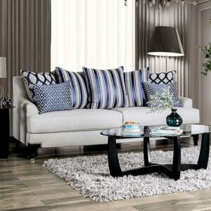 Light Gray Sisseton Sofa SM2207-SF BY Furniture of America
