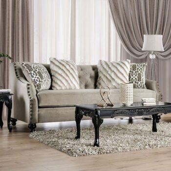 Light Brown Ezrin Sofa SM2668-SF  BY Furniture of America