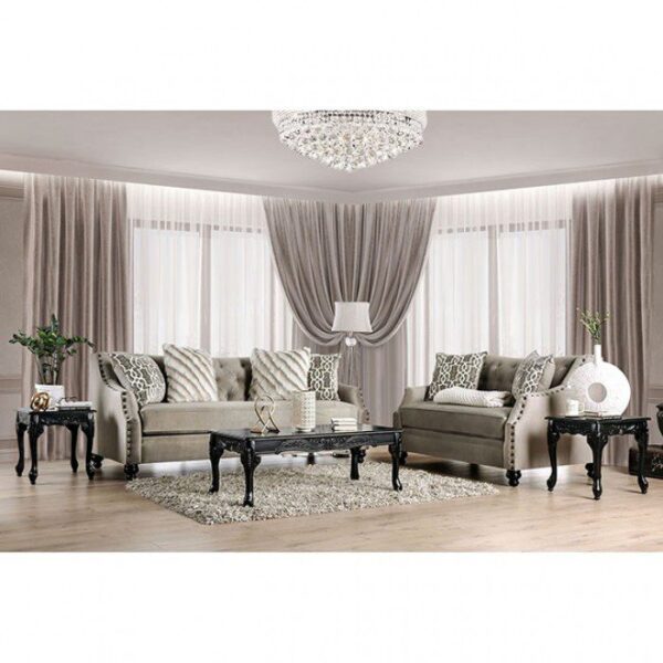 Light Brown Ezrin Sofa SM2668-SF  BY Furniture of America 7