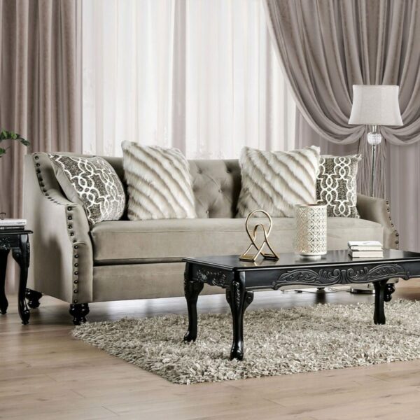 Light Brown Ezrin Sofa SM2668-SF  BY Furniture of America 8