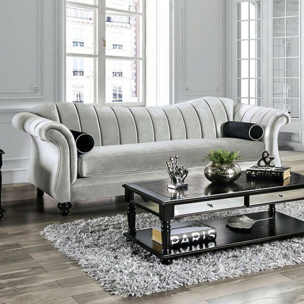 Pewter Marvin Sofa SM2227-SF  BY Furniture of America 5