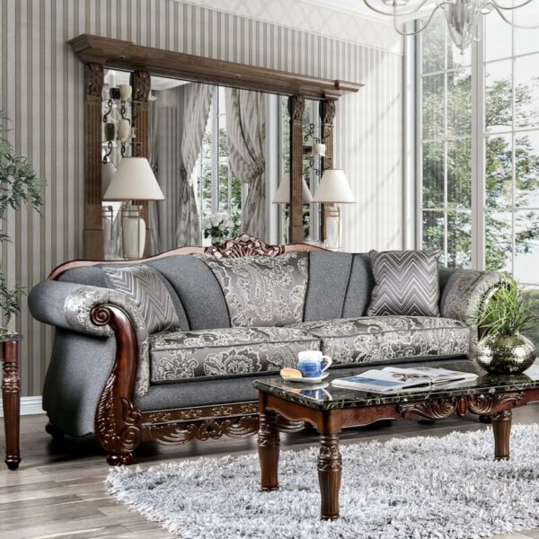 Gray Newdale Sofa SM6424-SF  BY Furniture of America 8