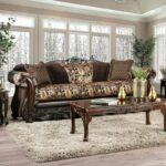 Brown, Gold Newdale Sofa SM6427-SF  BY Furniture of America 11