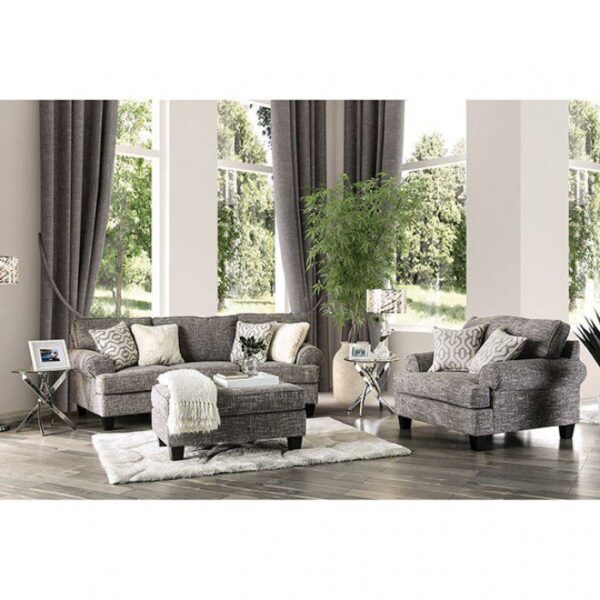 Gray Pierpont Ottoman SM8012-OT By Furniture of America 7