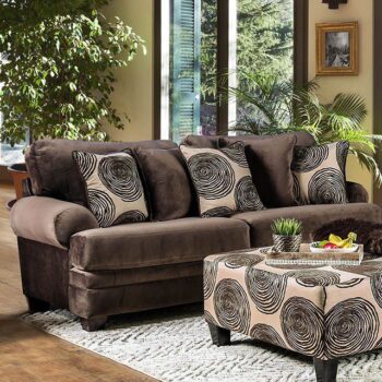 Brown Bonaventura Sofa SM5142BR-SF  BY Furniture of America