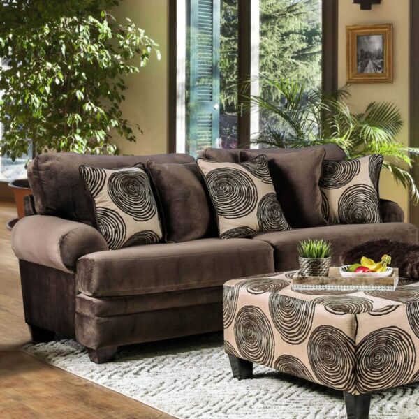 Brown Bonaventura Sofa SM5142BR-SF  BY Furniture of America 14