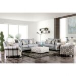 Ivory, Pattern Misty Ottoman SM8141-OT By Furniture of America 8