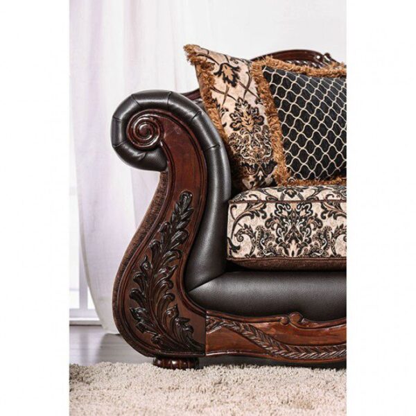 Brown, Espresso Jamael Sofa SM6405-SF  BY Furniture of America 11