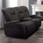 Dark Gray Amirah Glider Loveseat CM9903-LV BY Furniture of America 8