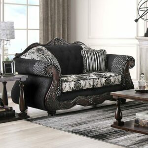 Black Ronja Love Seat SM6432-LV BY Furniture of America