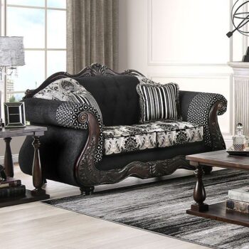 Black Ronja Love Seat SM6432-LV BY Furniture of America