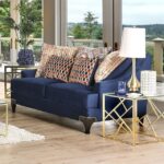 Navy Sisseton Loveseat SM2210-LV BY Furniture of America 9