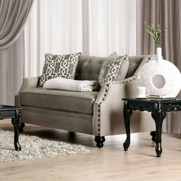 Light Brown Ezrin Love Seat SM2668-LV BY Furniture of America 8