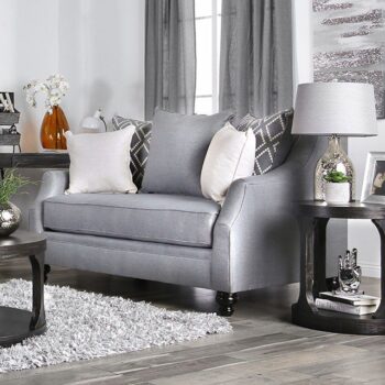 Gray Nefyn Love Seat SM2670-LV BY Furniture of America