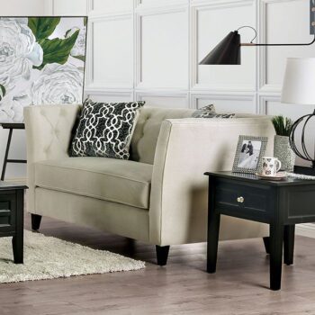 Ivory Monaghan Love Seat SM2665-LV BY Furniture of America