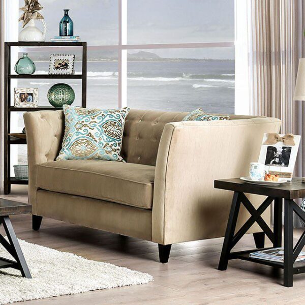 Camel Monaghan Love Seat SM2666-LV BY Furniture of America 5