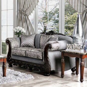 Gray Newdale Love Seat SM6424-LV BY Furniture of America