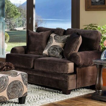 Brown Bonaventura Love Seat SM5142BR-LV BY Furniture of America