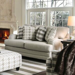 Light Gray Christine Love Seat SM8280-LV BY Furniture of America
