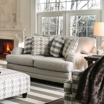 Light Gray Christine Love Seat SM8280-LV BY Furniture of America