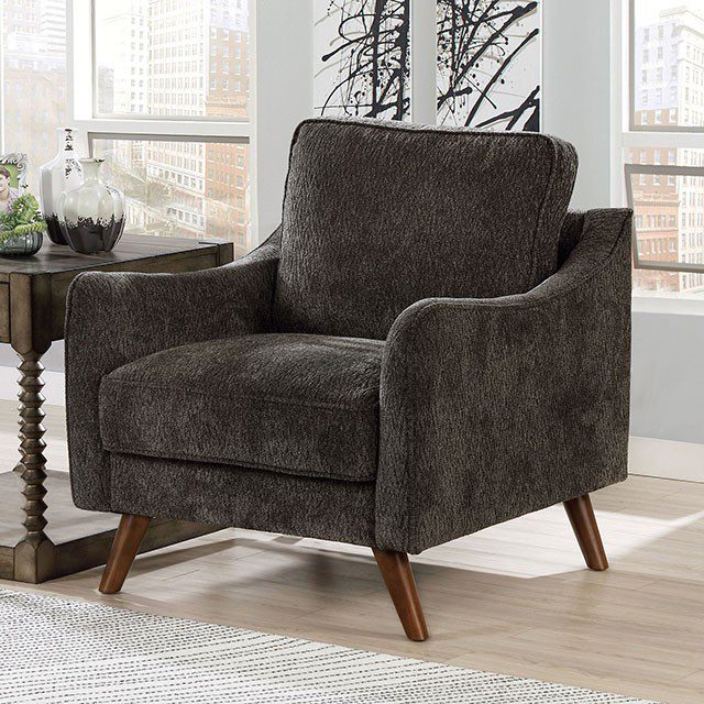 Dark Gray Maxime Chair CM6971DG-CH BY Furniture of America