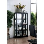 Vilas Curio Cabinet CM-CR140BK BY Furniture of America 10