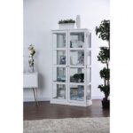Vilas Curio Cabinet CM-CR140WH BY Furniture of America 10