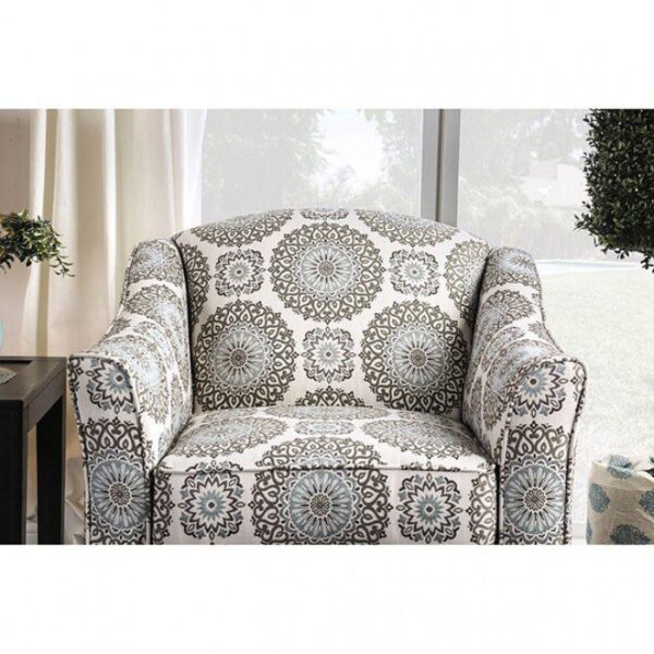Ivory, Pattern Misty Floral Chair SM8141-CH-FL BY Furniture of America 9