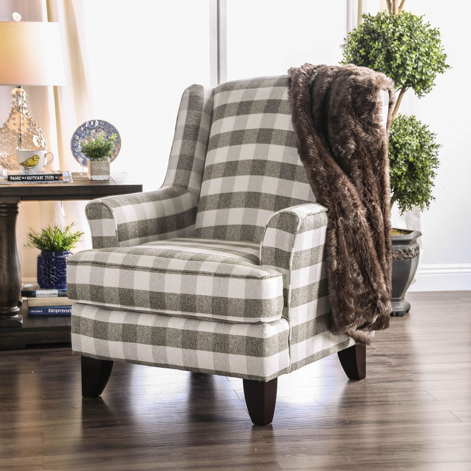 Light Gray Christine Chair SM8280-CH BY Furniture of America