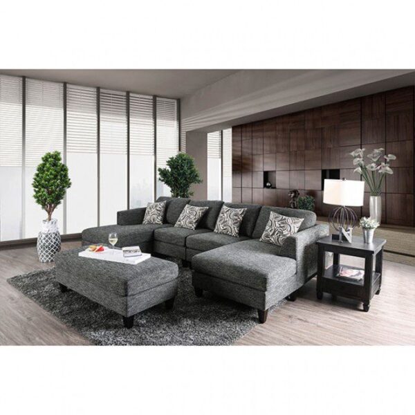 Lowry Sectional w/ Ottoman CM6363 By Furniture of America 10