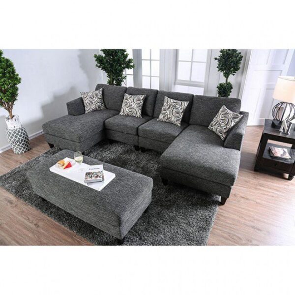 Lowry Sectional w/ Ottoman CM6363 By Furniture of America 11