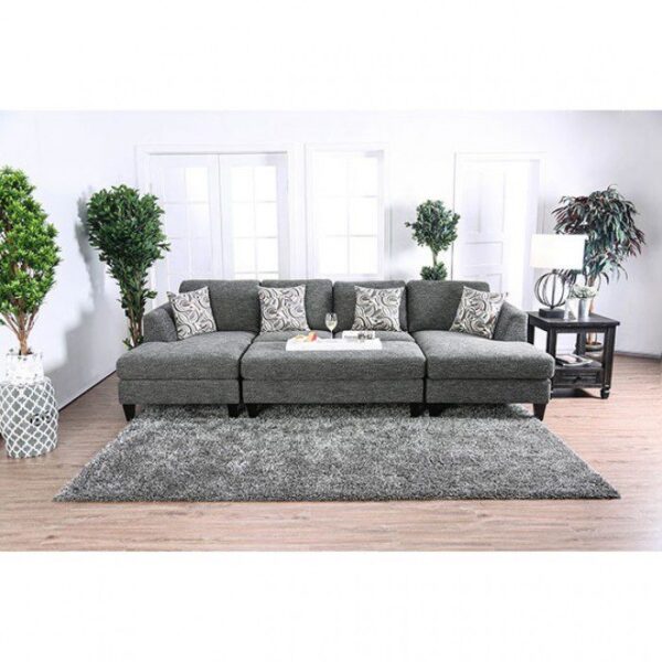 Lowry Sectional w/ Ottoman CM6363 By Furniture of America 13