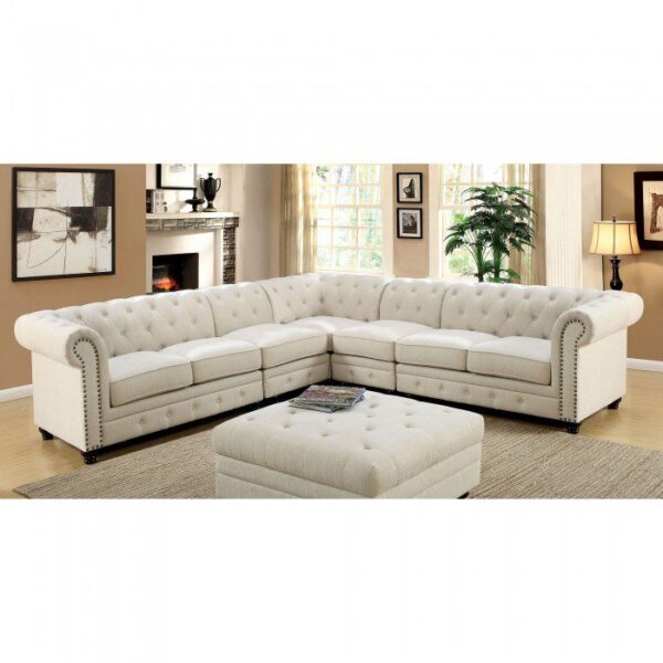 Stanford Armless Chair CM6270IV-CH BY Furniture of America 9