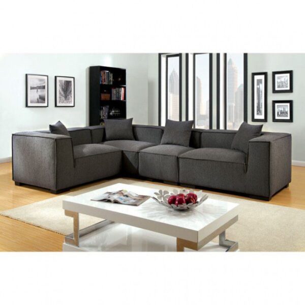 Langdon Armless Chair CM6037GY-CH BY Furniture of America 6