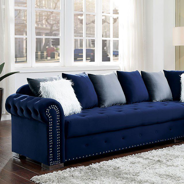 Wilmington Sectional CM6239BL By Furniture of America