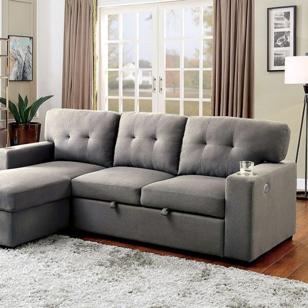 Sammy Sectional CM6069GY By Furniture of America 7