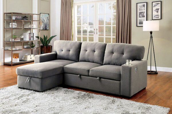Sammy Sectional CM6069GY By Furniture of America 8