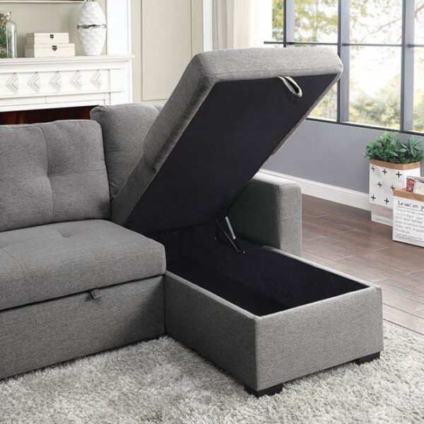 Polly Sectional CM6068GY By Furniture of America 11