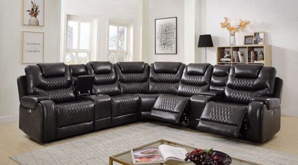Mariah Power Sectional CM6895GY By Furniture of America 9