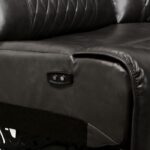 Mariah Power Sectional w/ Recliner CM6895GY+AC By Furniture of America 18