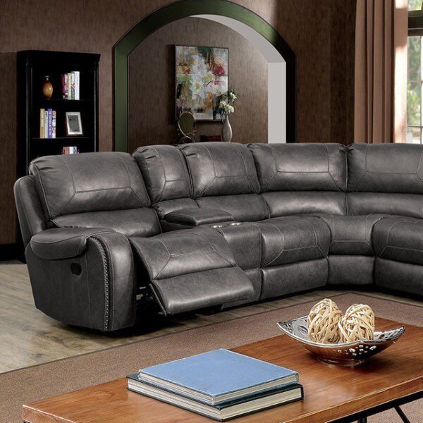 Joanne Sectional CM6951GY-SECT By Furniture of America 8