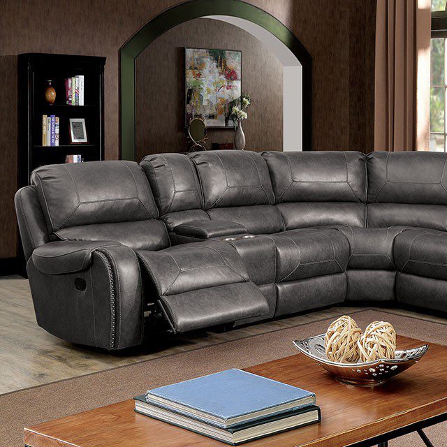 Joanne Sectional CM6951GY-SECT By Furniture of America