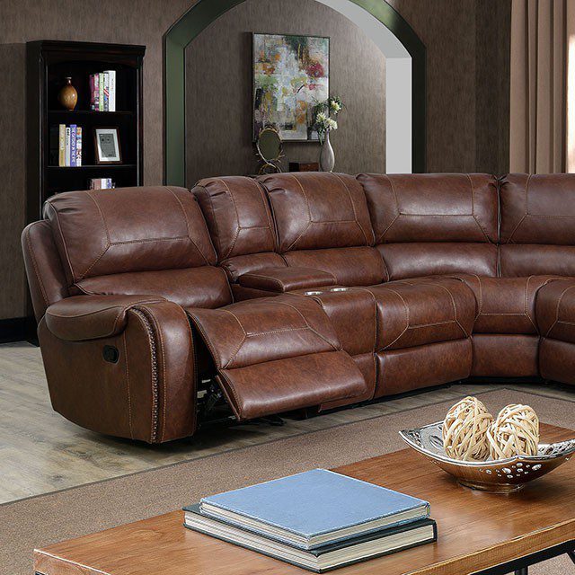 Joanne Sectional CM6951BR-SECT By Furniture of America