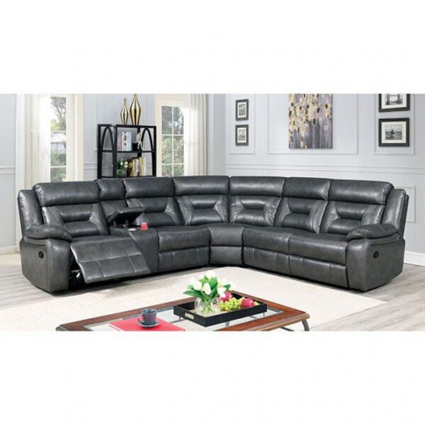 Omeet Sectional CM6642GY By Furniture of America 7